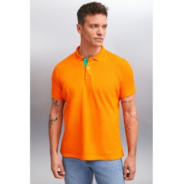 Tricou polo regular fit din bumbac