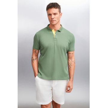 Tricou polo regular fit din bumbac