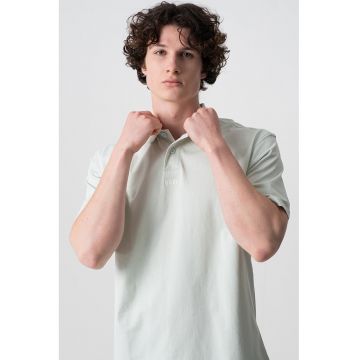 Tricou polo relaxed fit