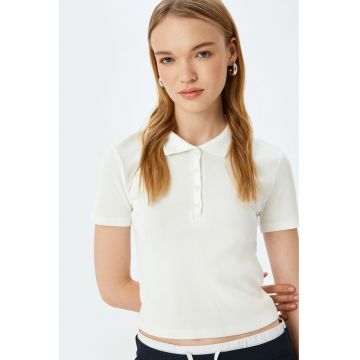 Tricou polo striat