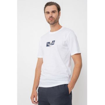 Tricou regular fit cu imprimeu discret