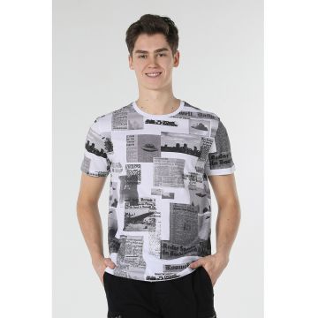 Tricou regular fit cu imprimeu foto