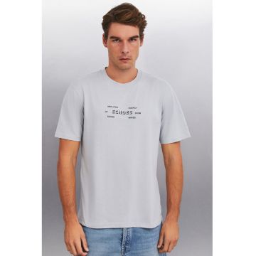 Tricou regular fit cu imprimeu text