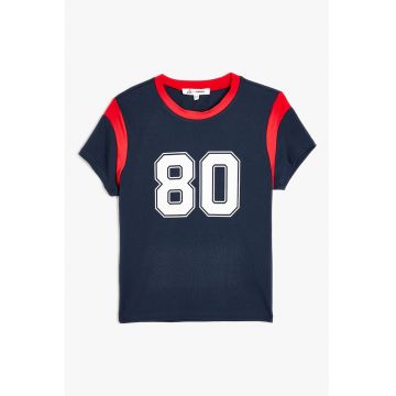 Tricou regular fit cu model text