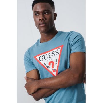 Tricou slim fit cu logo