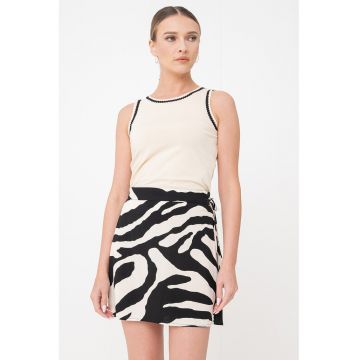 Tricou uni cu decolteu rotund