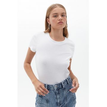 Tricou uni de bumbac