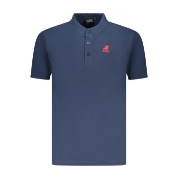 U.S. Grand POLO Tricou polo barbati simplu cu logo brodat - regular fit - bleumarin
