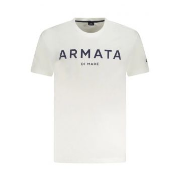 Armati Di Mare Tricou barbati din bumbac cu imprimeu text