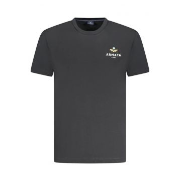 Armati Di Mare Tricou barbati din bumbac cu logo - alb