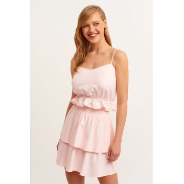 Top crop cu decolteu in V