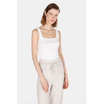 Top slim-fit cu model uni