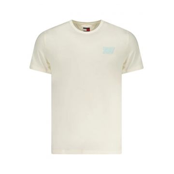 Tricou barbati - cu mini imprimeu - Slim Fit - Bej
