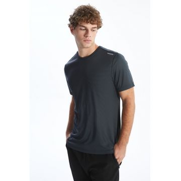 Tricou cu decolteu la baza gatului si detalii reflectorizante