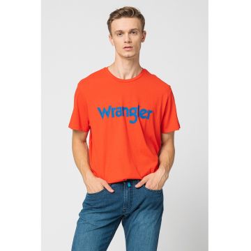 Tricou cu decolteu la baza gatului si logo