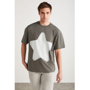 Tricou cu imprimeu cu stea Adan
