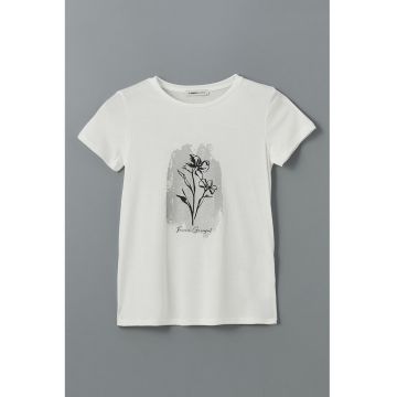 Tricou cu imprimeu floral