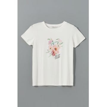 Tricou cu imprimeu floral