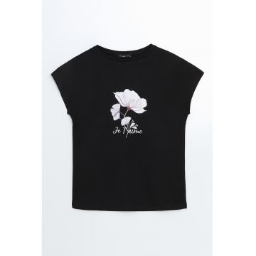 Tricou cu imprimeu floral
