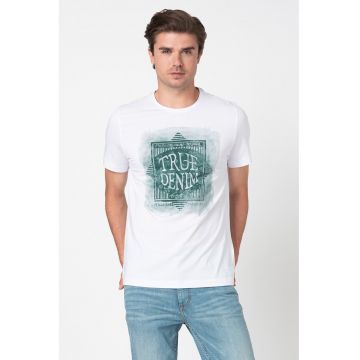 Tricou cu imprimeu grafic si logo z