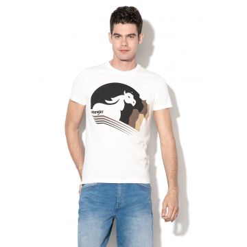 Tricou cu imprimeu grafic Western