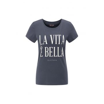 Tricou cu imprimeu text Alexia