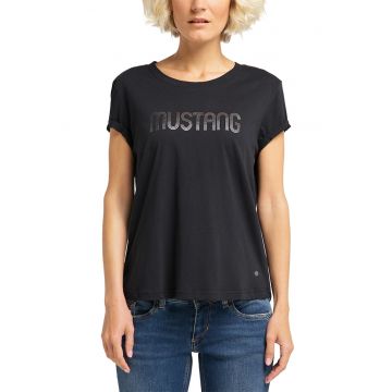 Tricou cu logo metalizat
