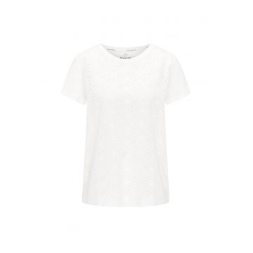 Tricou cu partea frontala din dantela Sangallo Alina