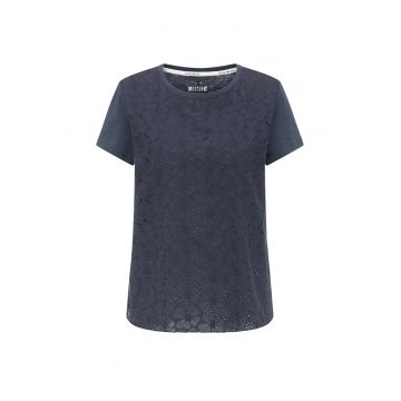Tricou cu partea frontala din dantela Sangallo Alina