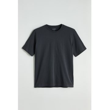 Tricou de bumbac cu decolteu rotund