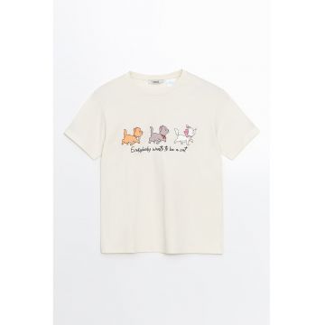 Tricou de bumbac cu imprimeu