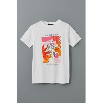 Tricou de bumbac cu imprimeu