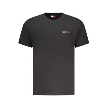 Tricou din bumbac barbati - cu mini imprimeu - Regular Fit - Negru -