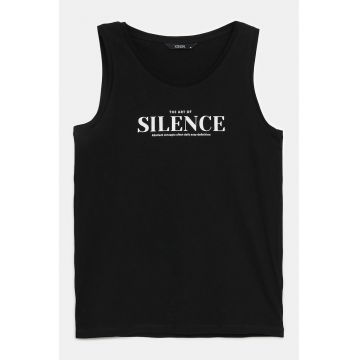 Tricou din bumbac cu design text