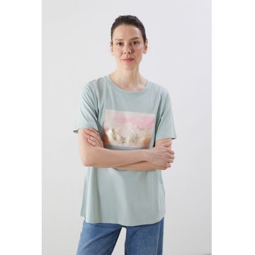 Tricou din bumbac cu imprimeu