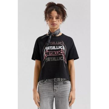 Tricou din bumbac cu imprimeu Metallica