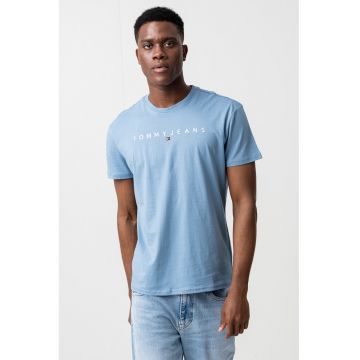 Tricou din bumbac cu logo brodat