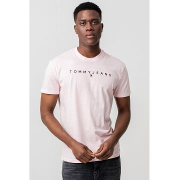 Tricou din bumbac cu logo brodat