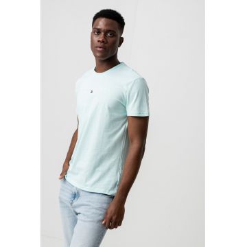 Tricou din bumbac cu logo brodat