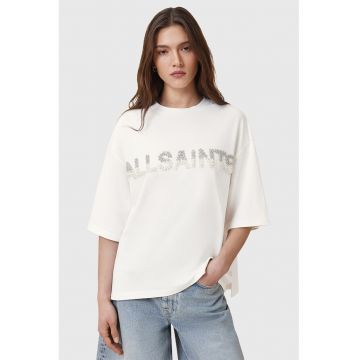 Tricou lejer cu aplicatii din perle Amelie