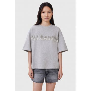 Tricou lejer cu aplicatii din perle Amelie