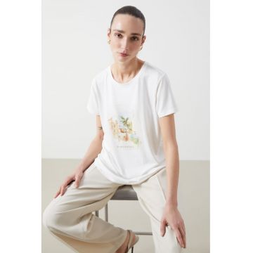 Tricou lejer cu imprimeu