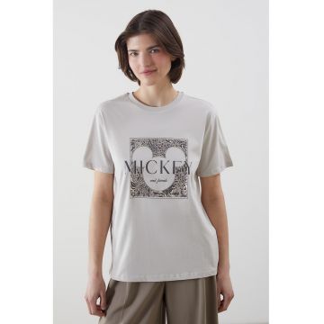 Tricou lejer cu imprimeu cu Mickey Mouse
