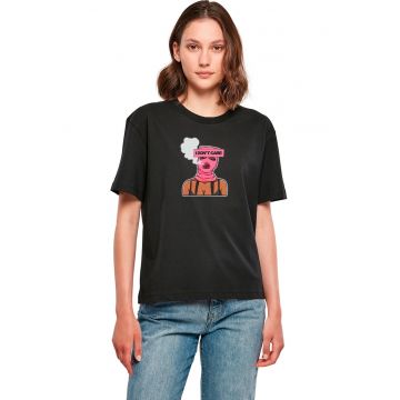 Tricou lejer din bumbac cu imprimeu text