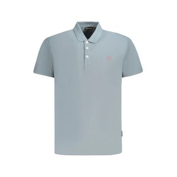 Tricou polo barbati - cu mini logo brodat - Regular fit -  Gri inchis