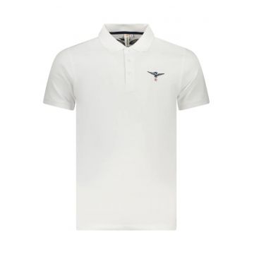 Tricou polo barbati - din bumbac - cu mini logo - Regular fit