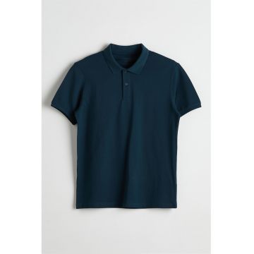 Tricou polo din bumbac pique