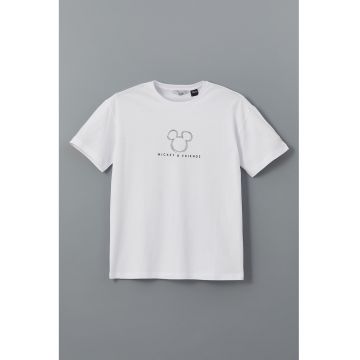 Tricou regular fit cu imprimeu pe partea din spate