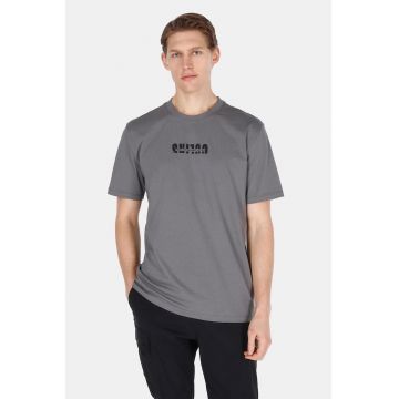 Tricou regular fit cu imprimeu text frontal