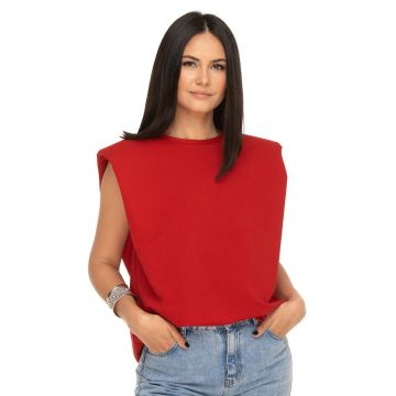 Tricou rosu supradimensionat